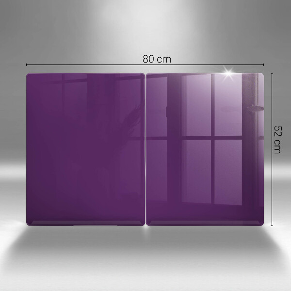 Herdabdeckplatte glas Violette Farbe
