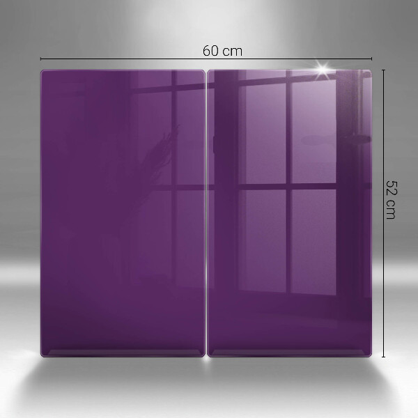 Herdabdeckplatte glas Violette Farbe