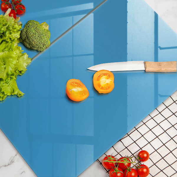 Herdabdeckplatte glas Blaue Farbe