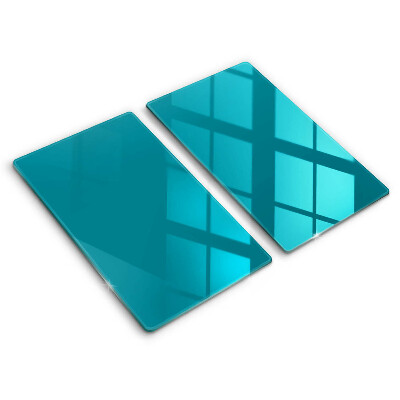 Herdabdeckplatte glas Türkis