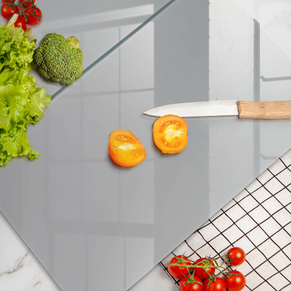 Herdabdeckplatte glas Graue Farbe