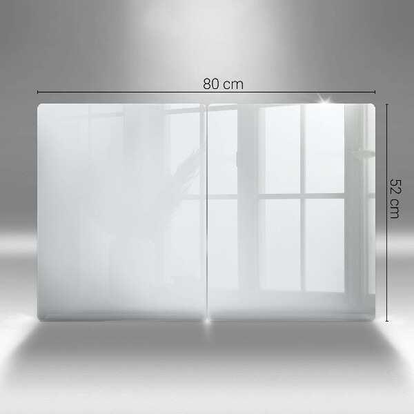 Herdabdeckplatte glas weiße Farbe