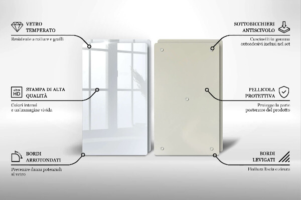 Herdabdeckplatte glas weiße Farbe