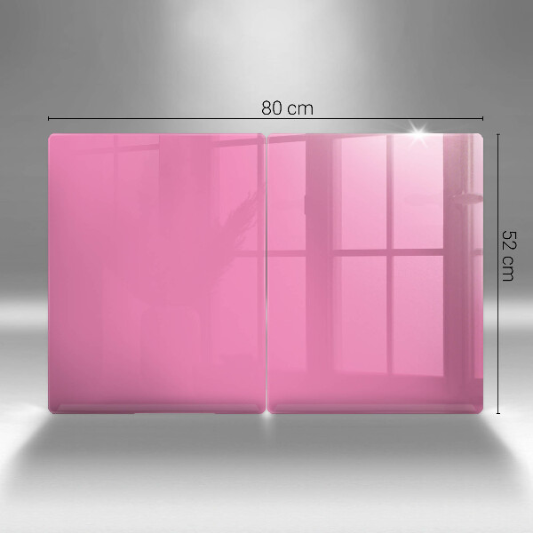 Herdabdeckplatte glas Pinke Farbe