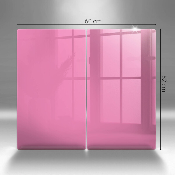 Herdabdeckplatte glas Pinke Farbe