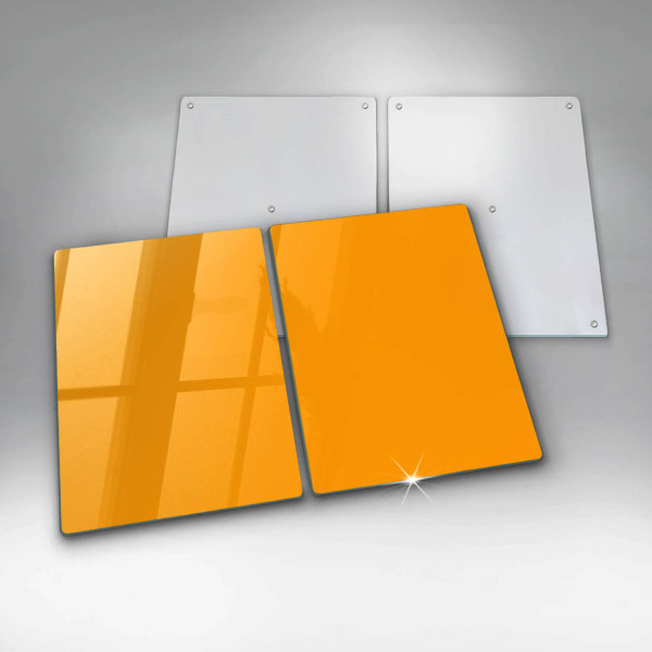 Herdabdeckplatte glas Dunkelgelbe Farbe