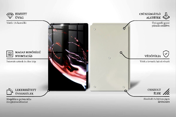 Herdabdeckung Ein Glas Rotwein