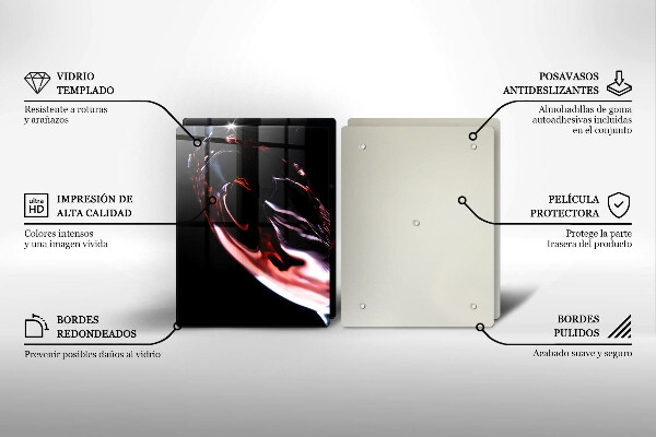Herdabdeckung Ein Glas Rotwein