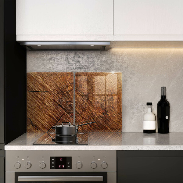 Herdabdeckung Holzstruktur