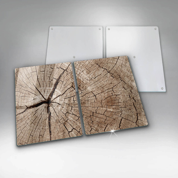 Herdabdeckung Querschnitt eines Baumes