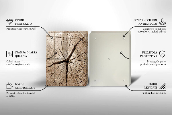 Herdabdeckung Querschnitt eines Baumes