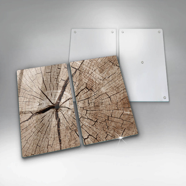 Herdabdeckung Querschnitt eines Baumes