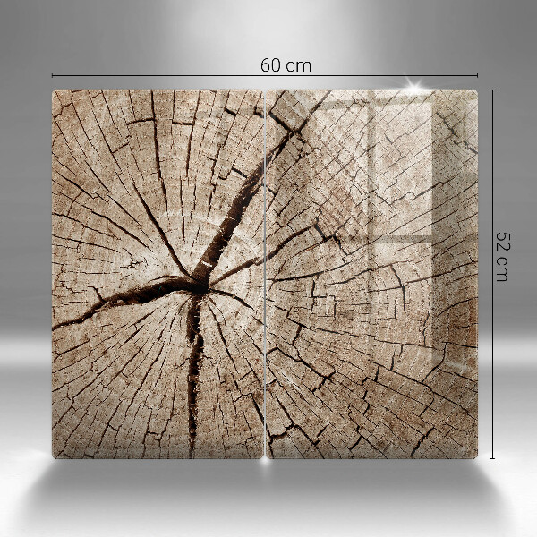 Herdabdeckung Querschnitt eines Baumes