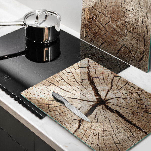 Herdabdeckung Querschnitt eines Baumes