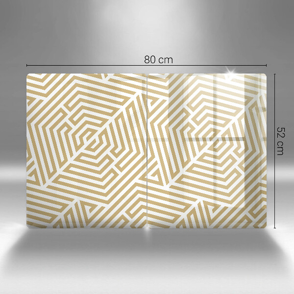 Herdabdeckung Geometrische Linien