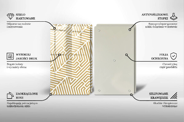 Herdabdeckung Geometrische Linien