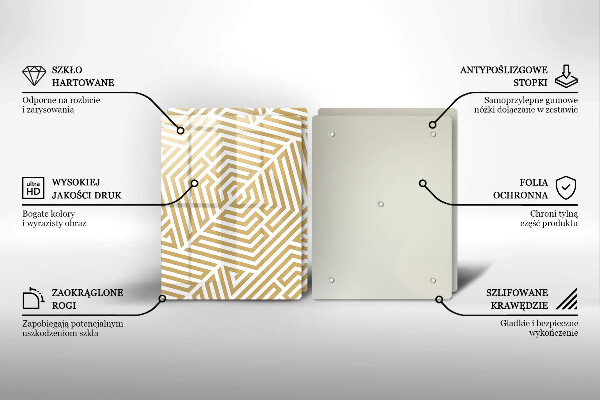 Herdabdeckung Geometrische Linien