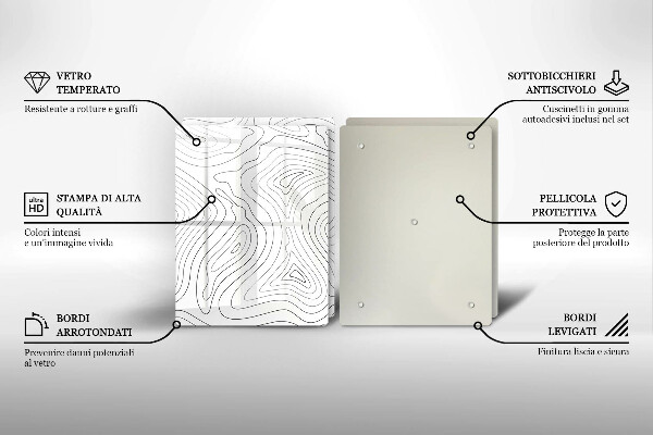 Herdabdeckung Abstrakte Formen