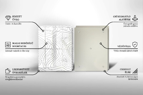 Herdabdeckung Abstrakte Formen