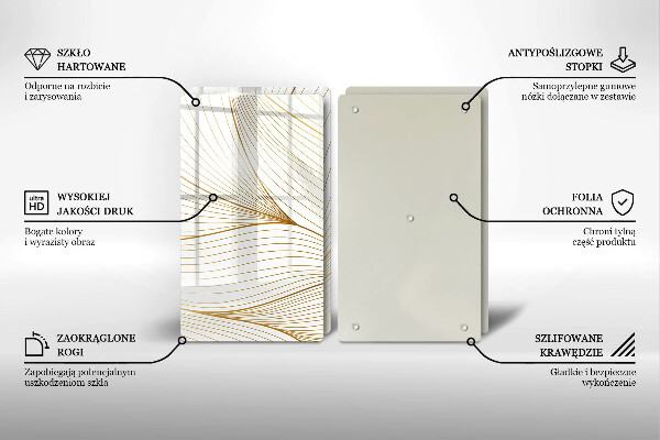 Herdabdeckung Modernes Linienmuster