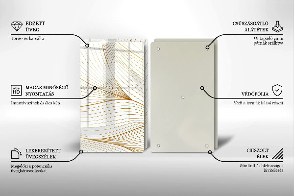 Herdabdeckung Modernes Linienmuster