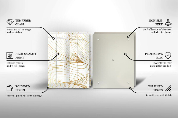 Herdabdeckung Modernes Linienmuster