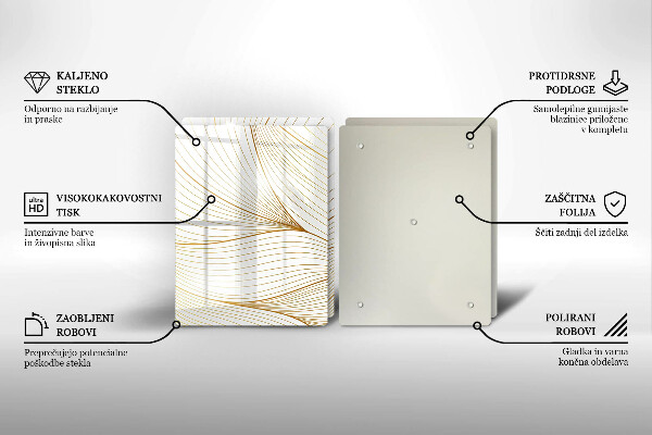 Herdabdeckung Modernes Linienmuster
