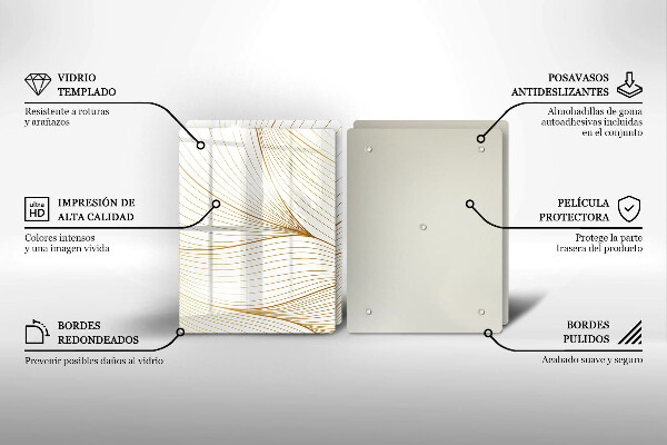 Herdabdeckung Modernes Linienmuster