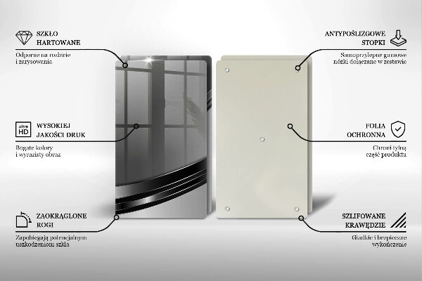 Herdabdeckung Metallabstraktion