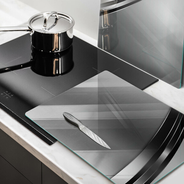 Herdabdeckung Metallabstraktion