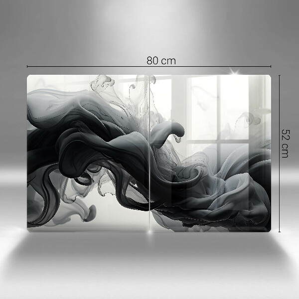 Herdabdeckung Schwarzer Rauch Abstraktion