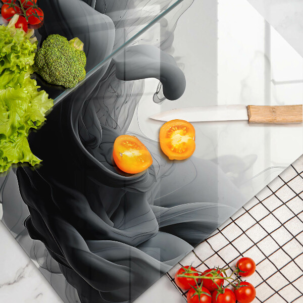 Herdabdeckung Schwarzer Rauch Abstraktion