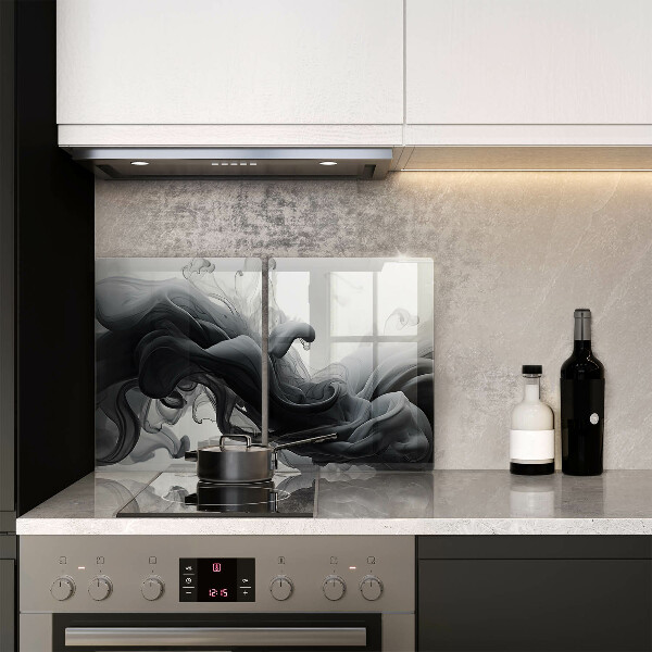 Herdabdeckung Schwarzer Rauch Abstraktion