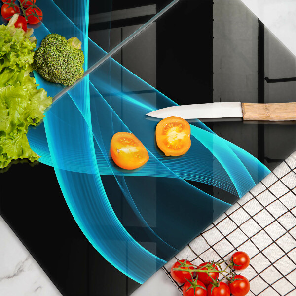 Herdabdeckung Blaue Abstraktion