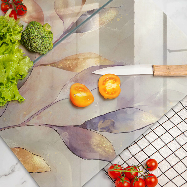 Herdabdeckung Bemalte Boho-Blätter