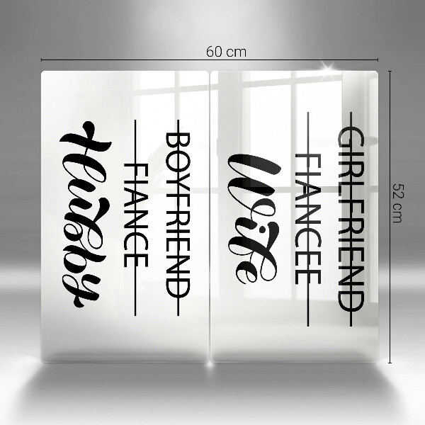 Herdabdeckung Inschrift Satz Muster