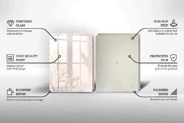 Herdabdeckung Blumenumrisse