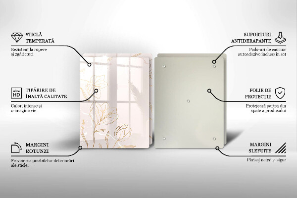 Herdabdeckung Blumenumrisse