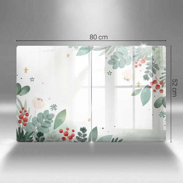 Herdabdeckung Aquarellblätter