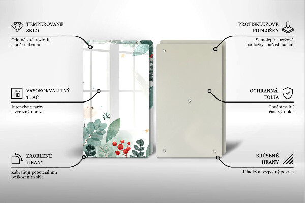 Herdabdeckung Aquarellblätter