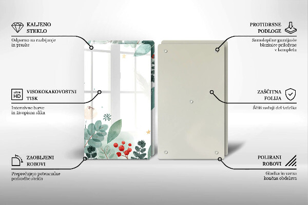 Herdabdeckung Aquarellblätter