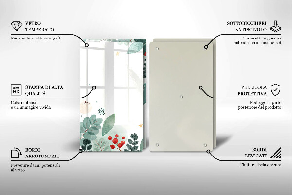 Herdabdeckung Aquarellblätter