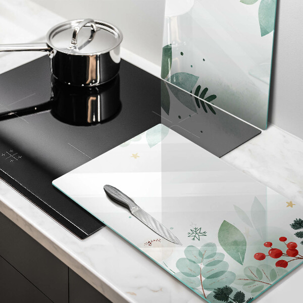 Herdabdeckung Aquarellblätter