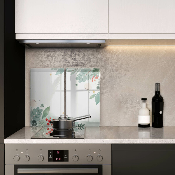 Herdabdeckung Aquarellblätter