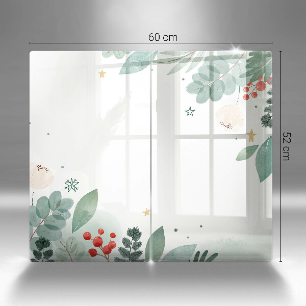 Herdabdeckung Aquarellblätter