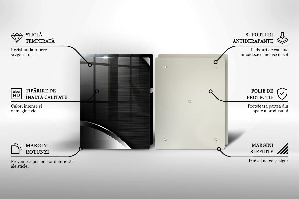 Herdabdeckung Metallabstraktion