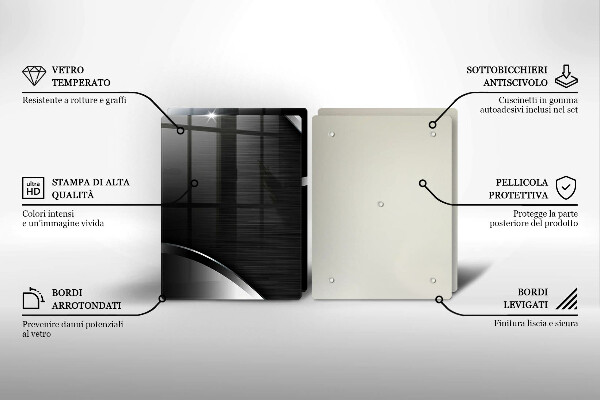 Herdabdeckung Metallabstraktion
