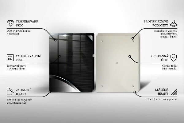 Herdabdeckung Metallabstraktion