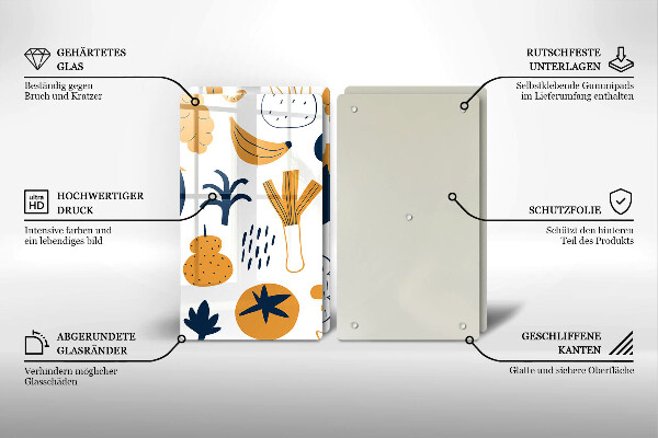 Herdabdeckung Lebensmittelillustration