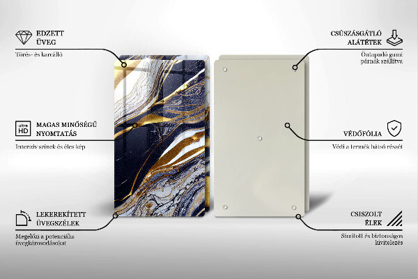 Herdabdeckung Bunte Abstraktion